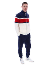 Load image into Gallery viewer, Decker Colour Blocked Velour Track Top
