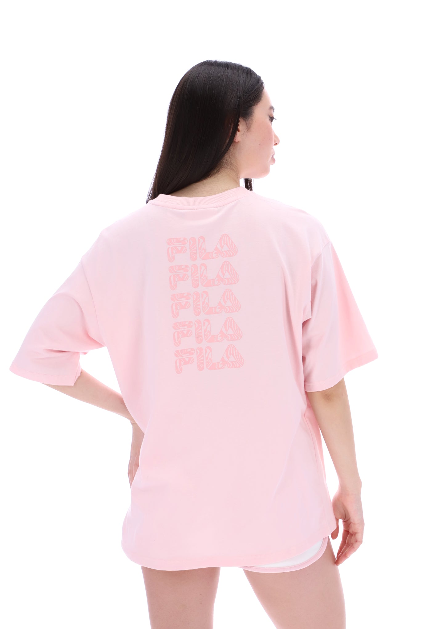 Light pink shop fila shirt