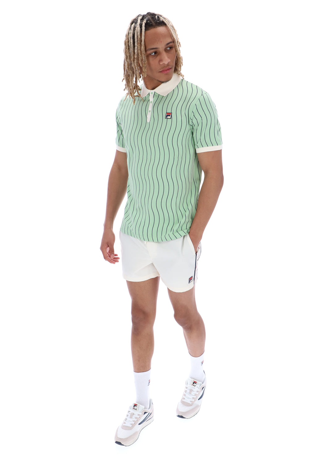 Ellery Wave Striped Polo