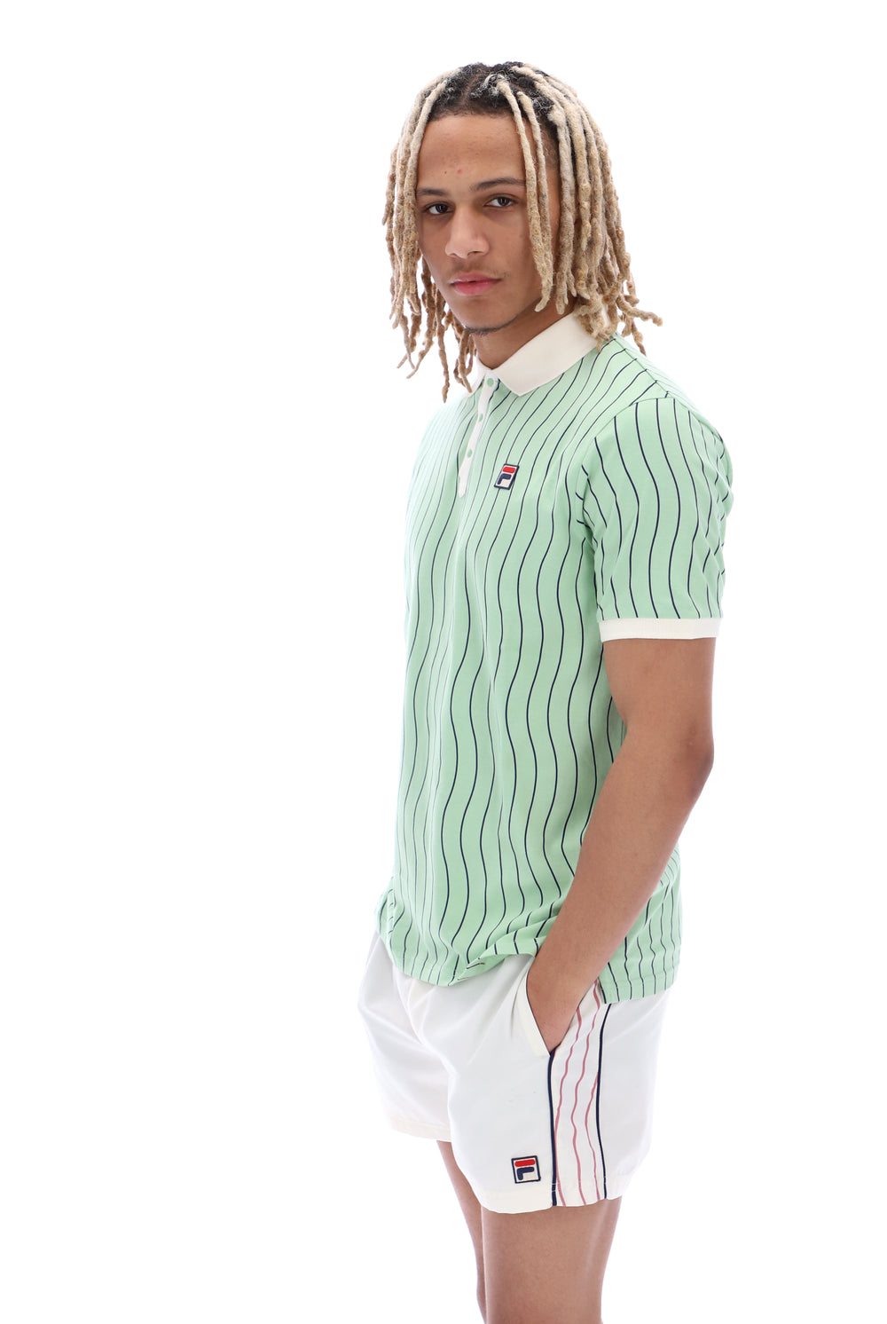 Ellery Wave Striped Polo