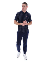 Load image into Gallery viewer, Evo Yarn Dye Pin Stripe Polo
