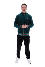 Falken Velour Track Top With Gold Details