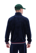 Falken Velour Track Top With Gold Details