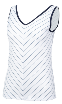 White Caroline Tennis Tank Top
