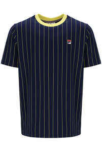 Fionn Pin Striped T-Shirt With Contrast Collar
