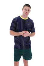 Load image into Gallery viewer, Fionn Pin Striped T-Shirt With Contrast Collar
