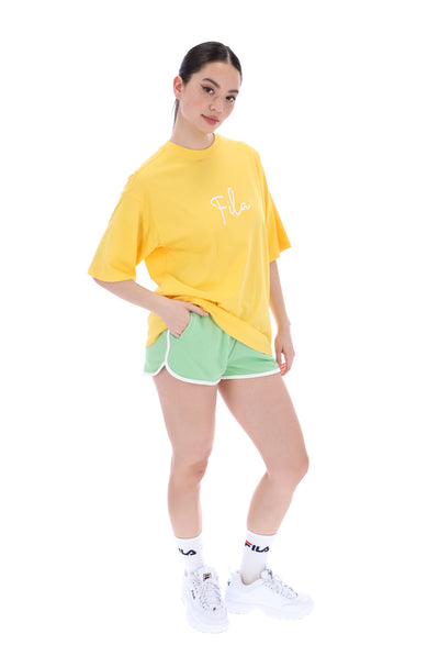 Yellow fila deals shirt womens