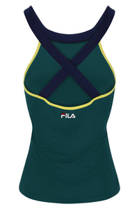 Deep Teal Heritage Halter Tank Top
