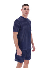 Load image into Gallery viewer, Jair Pin Stripe Mesh T-Shirt
