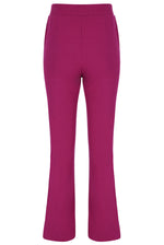 Luna Womens Thick Rib Flared Trouser