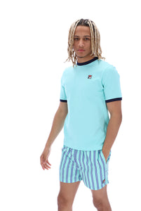 Parsa Stripe Printed Swim Shorts