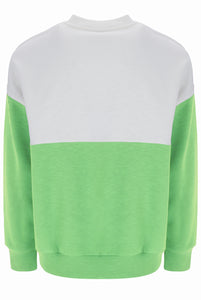 Marlowe Colour Block Oversized Crew Sweatshirt