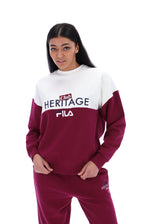 Marlowe Colour Block Oversized Crew Sweatshirt
