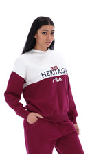 Marlowe Colour Block Oversized Crew Sweatshirt