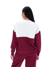 Marlowe Colour Block Oversized Crew Sweatshirt