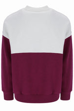 Marlowe Colour Block Oversized Crew Sweatshirt