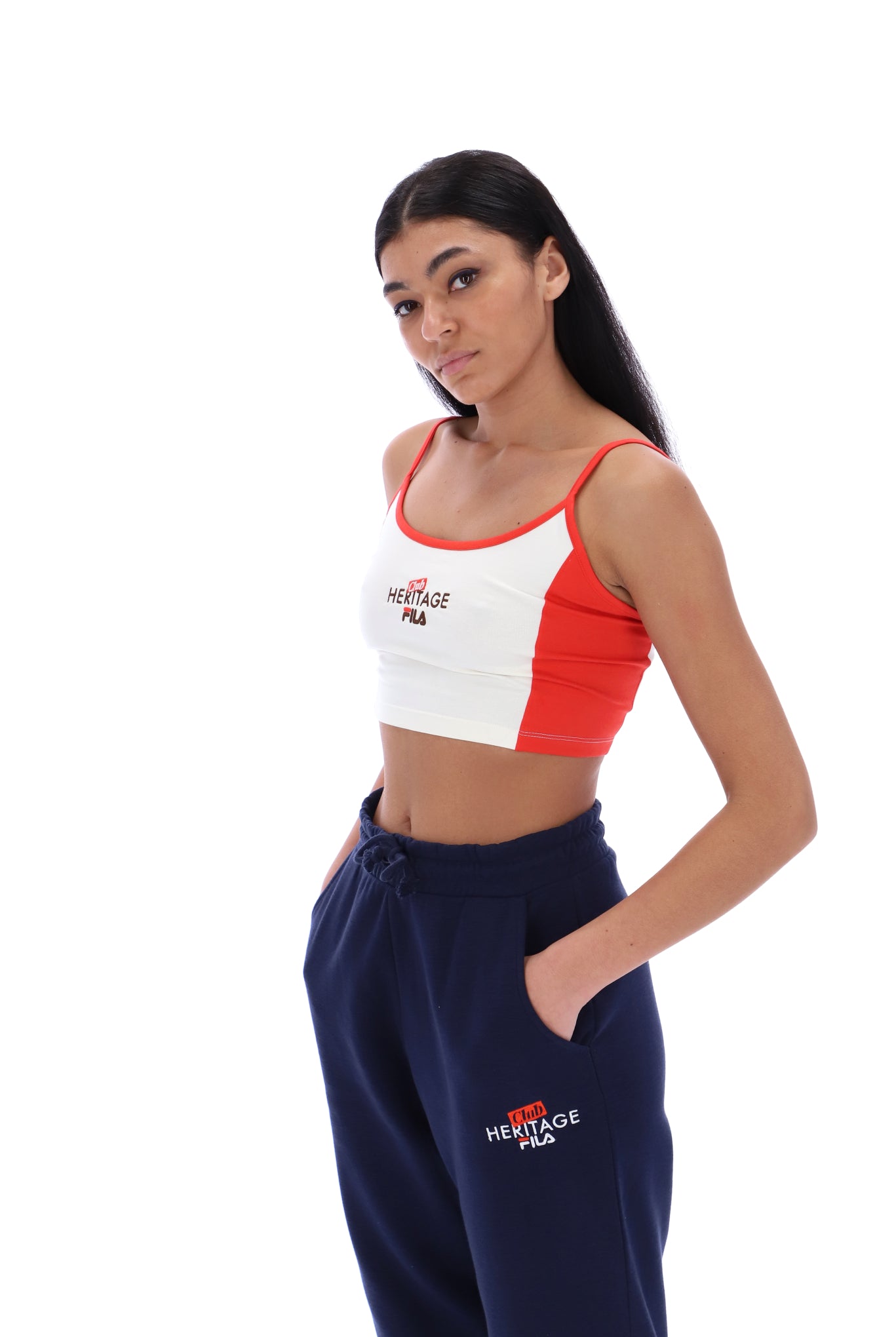 Fila mariah crop sweater on sale