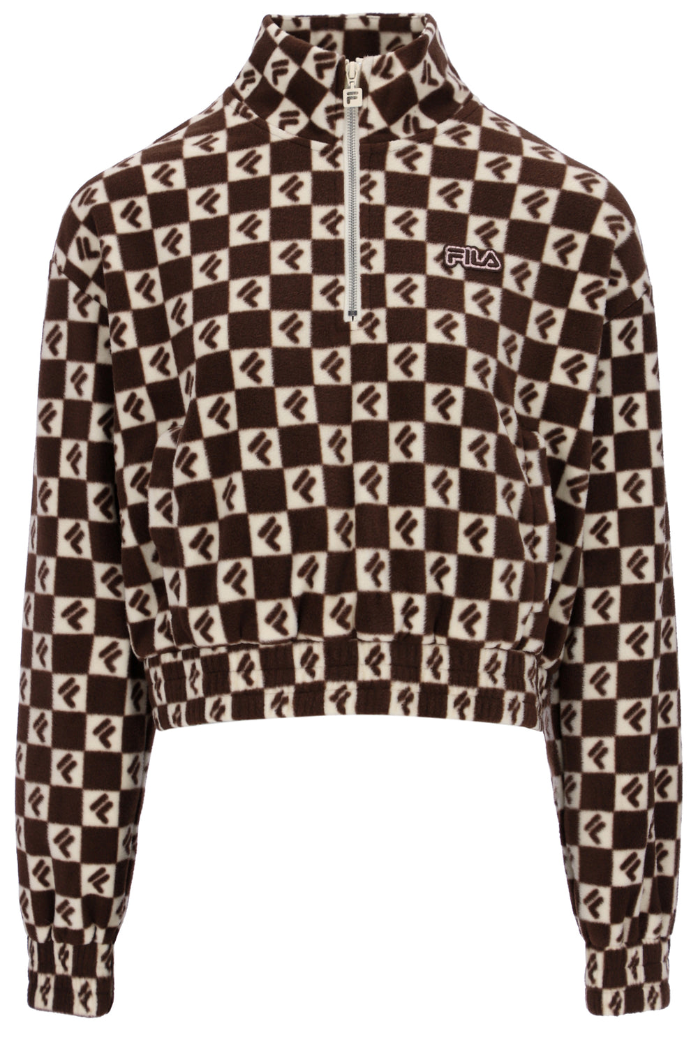 Marla Checkerboard Print Polar Fleece