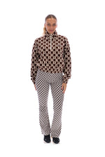 Marla Checkerboard Print Polar Fleece