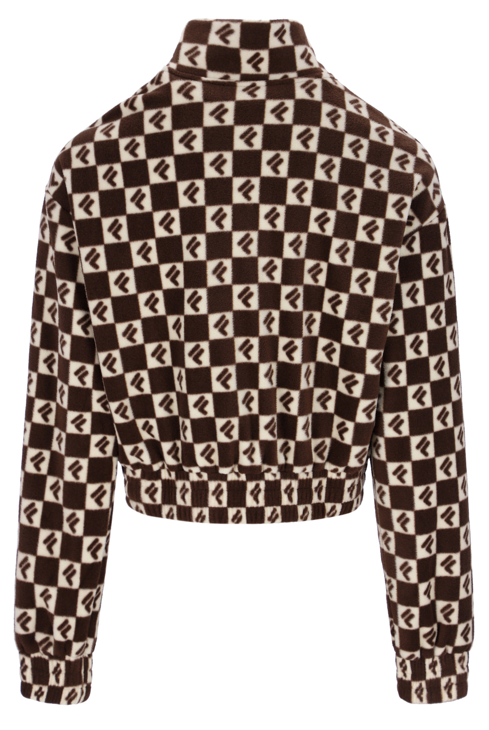 Marla Checkerboard Print Polar Fleece