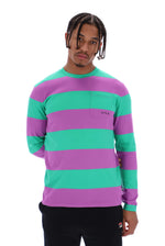 Morley Unisex Oversized Stripe Long Sleeved Pocket Tee