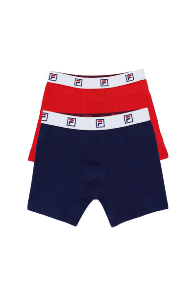 2 Pack Mens Mid Rise Trunk Fila UK
